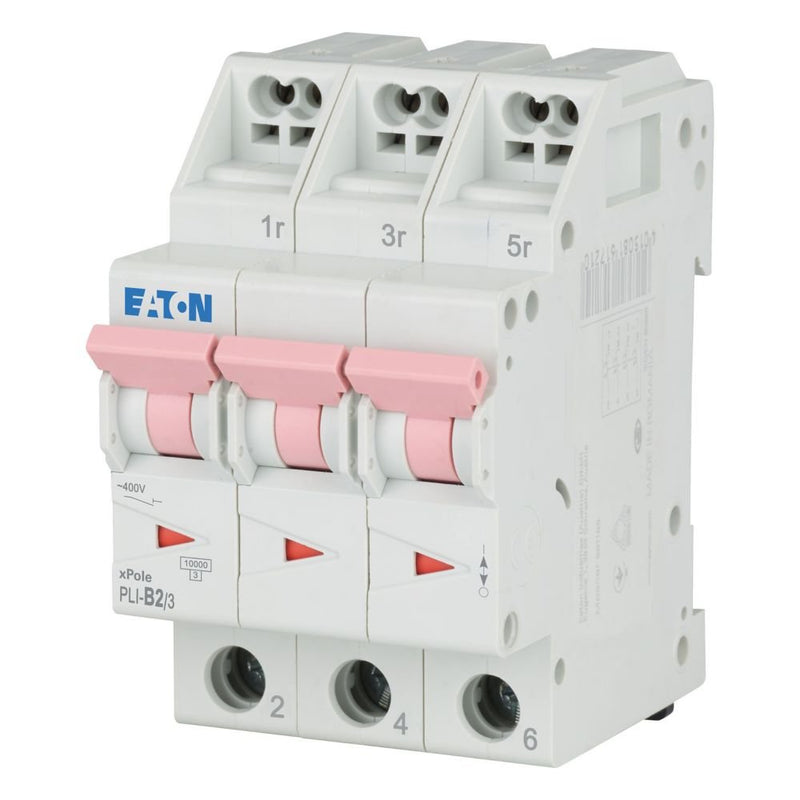 Eaton - Leitungsschutzschalter PLI-B2/3 B 2A, 3p Steckkl