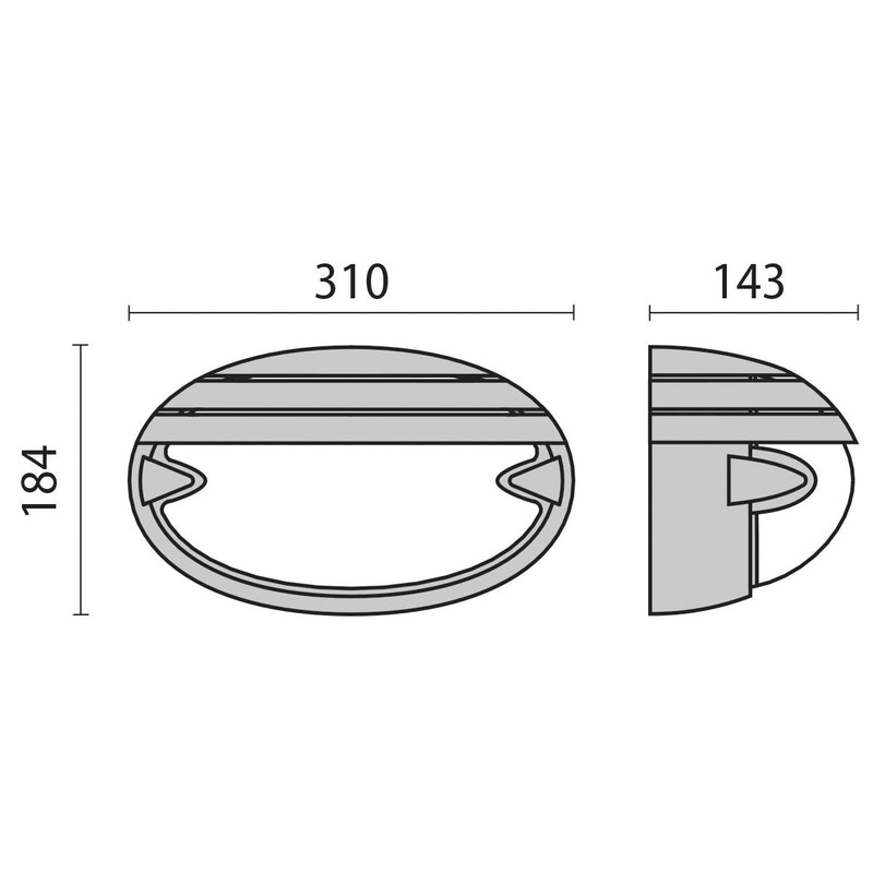 Performance in Light - Decken-/Wandleuchte Wand- und Deckenleuchte 005787 1x30W FBT TC-TSE