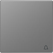 Merten - Abdeckung/Bedienelement für Installationsschalterprogramme Wippe mit Kennzeichnung MEG3305-6036 Klingel, edelstahl
