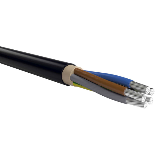 Energiekabel >= 1 kV, für feste Verlegung NAYY-J 5x95 RM Eca S NAYY-J 5x95 RM Eca Alu-Erdkabel