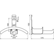DEHN - Zubehör/Ersatzteile für Sicherheitsgeräte Haltevorrichtung HV EKV ES30 1500 f. E+K-Vorrichtungen