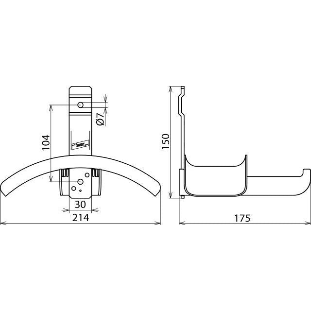 DEHN - Zubehör/Ersatzteile für Sicherheitsgeräte Haltevorrichtung HV EKV ES30 1500 f. E+K-Vorrichtungen