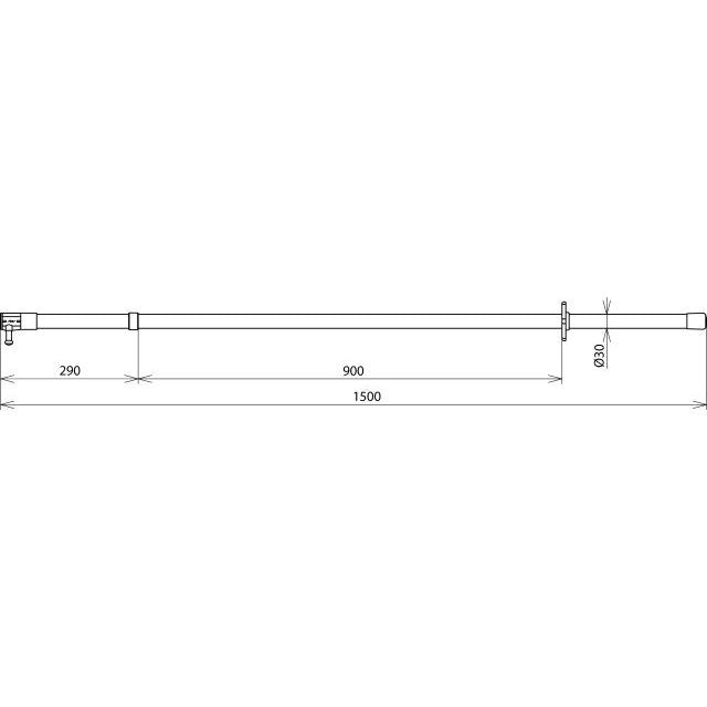 DEHN - Betätigungsstange Schaltstange SCS 72 1500 72kV L1500mm