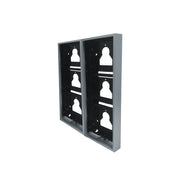 Comelit - Montageelement für Türstation AP-Gehäuse Ultra UT9176 6 Module, Alu