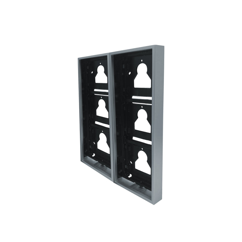 Comelit - Montageelement für Türstation AP-Gehäuse Ultra UT9176 6 Module, Alu