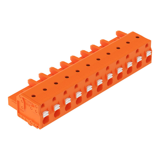 WAGO - Kabelsteckverbinder für Leiterplattensteckverbinder 1-Leiter-Federleiste 2231-711/008-000 Push-inCAGECLAMP,or − 25 Stück