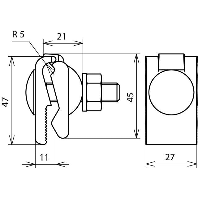 DEHN - Anschlussklemme für Blitzschutz Anschlussklemme TG/tZn AK410FRM10X #371008 Fl 0,4-12 f.Rd 7-10