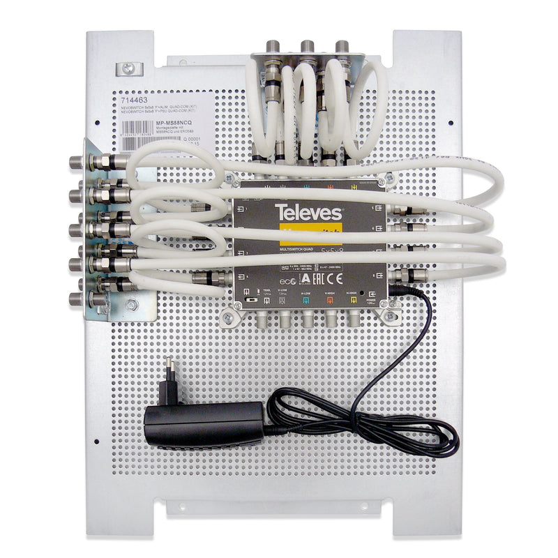 Televes - Multischalter Multischalter 5 in 8 MP-MS58NCQ Nevo m.Montageplatte  − 1 Stück