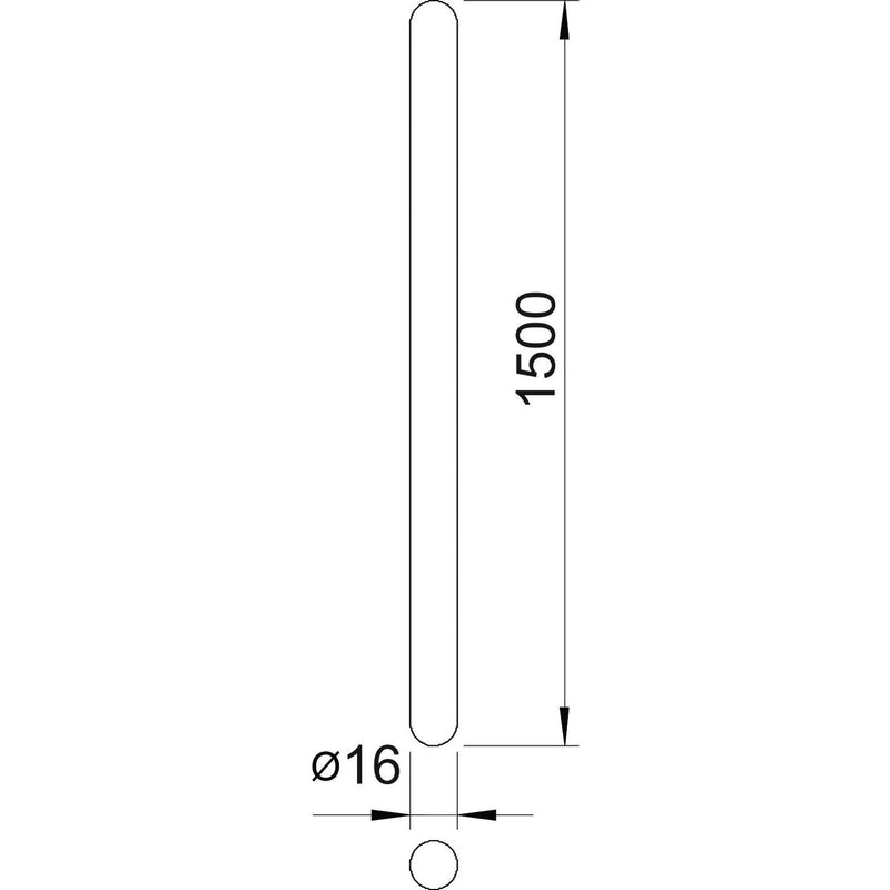 OBO Bettermann - Fangeinrichtung für Blitzschutz Fangstange 101 A-1500