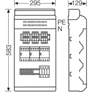 Hensel - Verteilerschrank für Energieversorgung Ladeverteiler KV EV 11kW 3101 f.3 Ladep. a 11kW