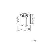 Brumberg Leuchten - Decken-/Wandleuchte LED-Wandanbauleuchte 65091103 3000K, graphit