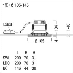 Zumtobel Group - Downlight/Strahler/Flutlicht LED-Downlight PANOS R #62927745 940