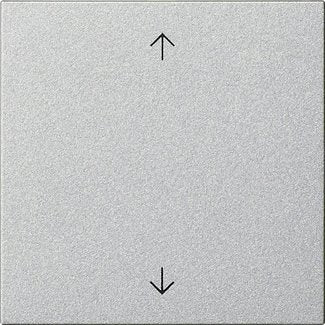 Gira - Abdeckung/Bedienelement für Installationsschalterprogramme Wippe 1-fach 538926 Alu  − 1 Stück