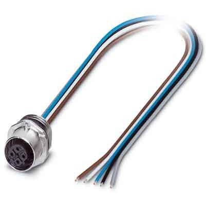 Phoenix Contact - Rundsteckverbinder, feldkonfektionierbar (Industriesteckverbinder) Einbausteckverbinder SACC-E-FSB- #1520000 Sensor-/Aktor-Wandd.
