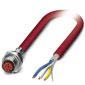 Phoenix Contact - Rundsteckverbinder, Einbau (mit Leitung) Bussystem-Einbausteckverb. SACCBP-M12FS#1559835
