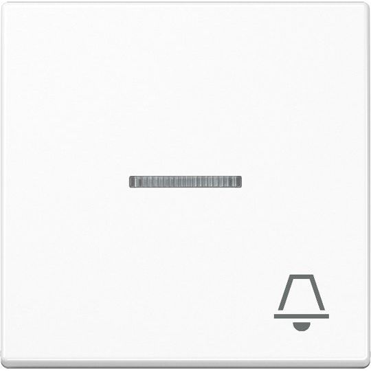Jung - Abdeckung/Bedienelement für Installationsschalterprogramme Wippe Symbol KLINGEL aws A 590 KO5 K WW für beleuchtb.Taster
