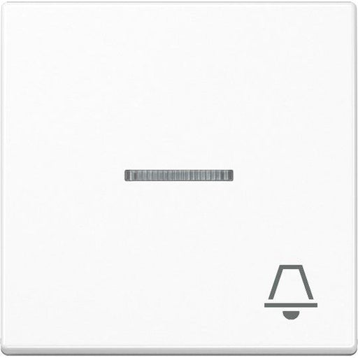 Jung - Abdeckung/Bedienelement für Installationsschalterprogramme Wippe Symbol KLINGEL aws A 590 KO5 K WW für beleuchtb.Taster
