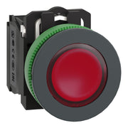 Schneider Electric - Drucktaster, Komplettgerät Leuchtdrucktaster XB5FW34G5 rot,30mm,110V,IP69K