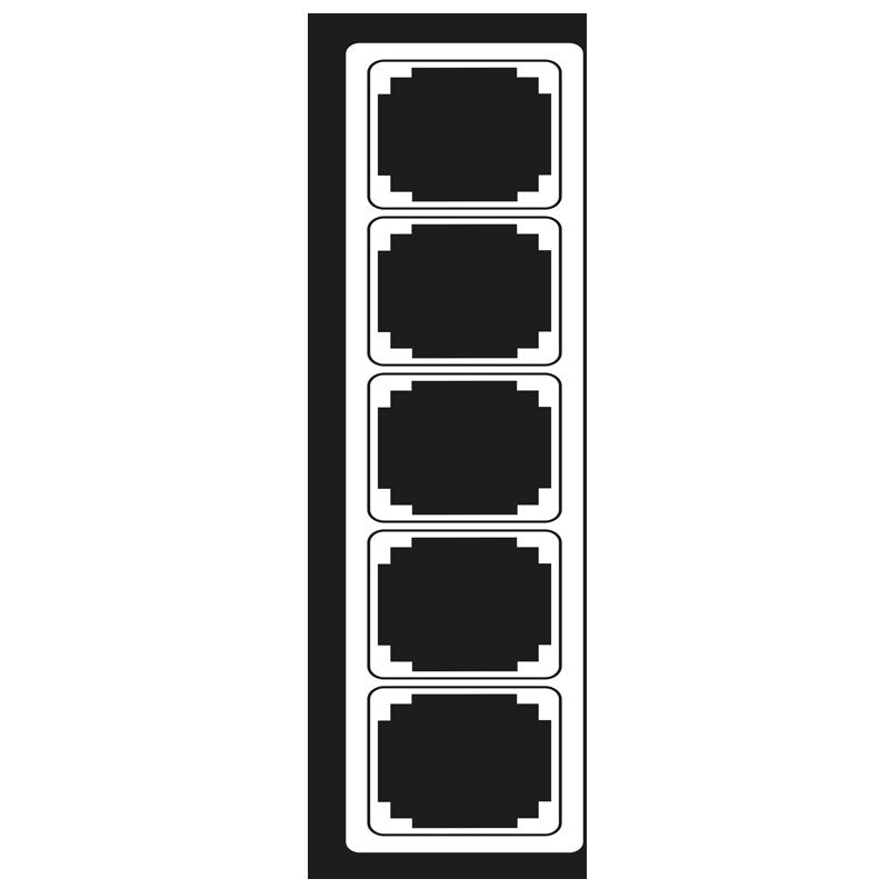 Jung - Abdeckrahmen Rahmen 5-fach lgr CDP 585 LG waage/senkrecht