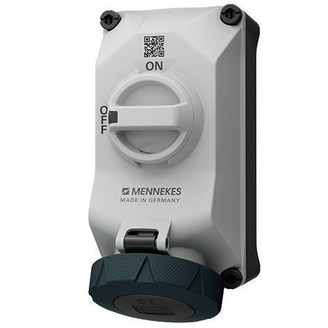 Mennekes - CEE-Steckdose abschaltbar, abgesichert (IEC 60309) Wandsteckdose 5704407G DUO R 32A4P7h 500V