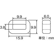 HellermannTyton - Befestigungssockel und -element für Kabelbinder Verbindungselement LOK04-PA66-BK (500) 16x4,0 mm schwarz − 500 Stück