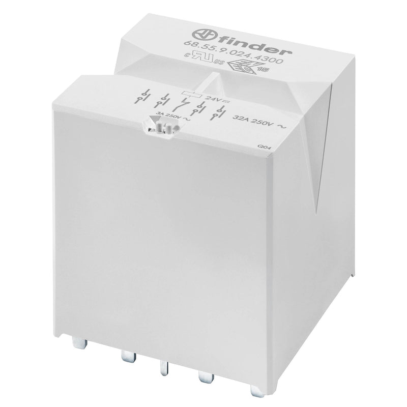 Finder - Schaltrelais Printrelais 68.55.9.024.4300 4S+1Ö − 10 Stück
