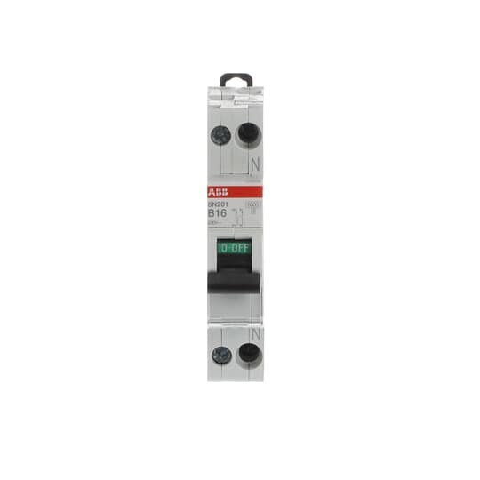 ABB Stotz S&J - Leitungsschutzschalter Sicherungsautomat SN201-B16 6 kA, 16 A, 1P+N