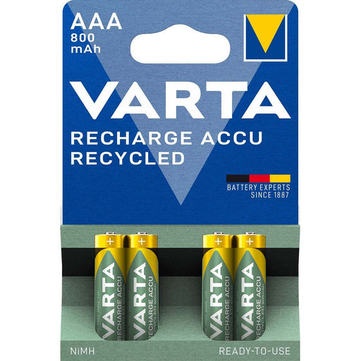 Varta Cons.Varta - Akku Recharge Accu Recycled AAA 56813 Bli.4 1,2V/800mAh/NiMH − 10 Stück