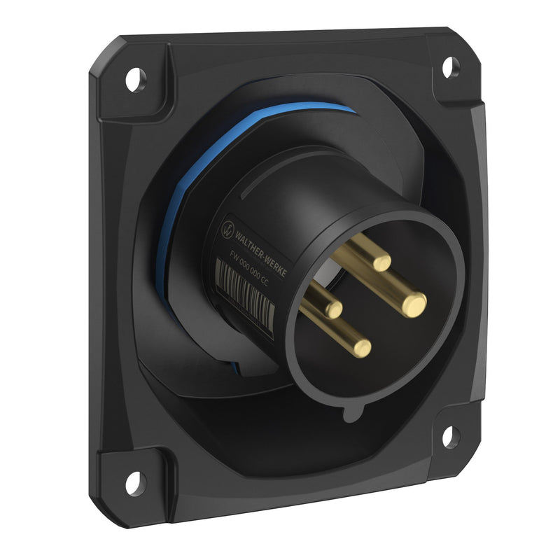 Walther Werke - CEE-Gerätestecker (IEC 60309) CEE NEO Anbaugerätestecker FW712409CC schräg 16A 4P 9h