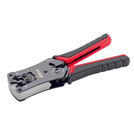 Cimco Werkzeuge - Presswerkzeug Kabelschuhe/Verbinder, Aderendhülsen, Schirmanschluss Crimpzange 106200 f.Westernstecker