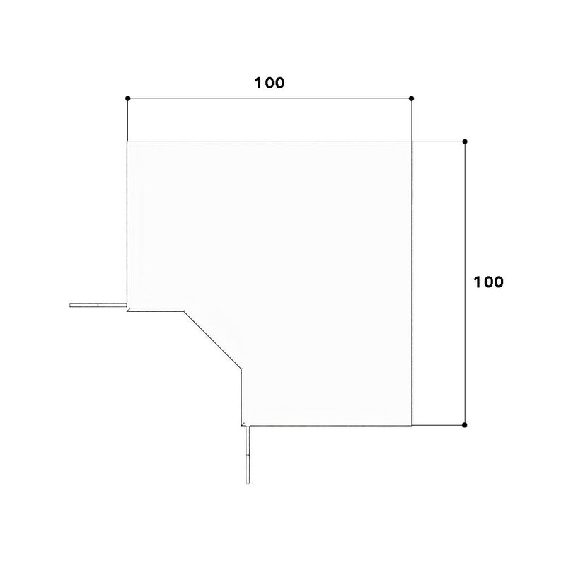 GGK - Inneneck für Geräteeinbaukanal FB-Inneneck 60x110 alp 11117 − 10 Stück