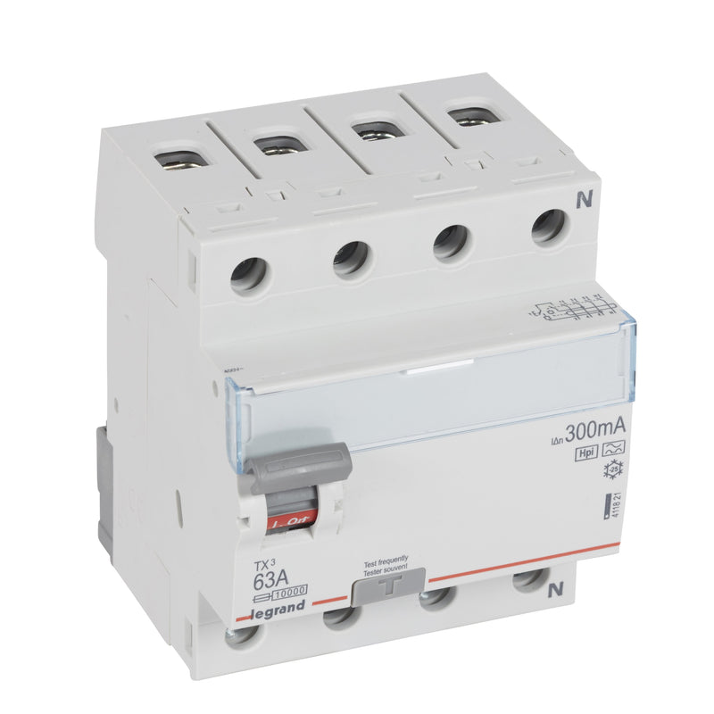 Legrand - Fehlerstrom-Schutzschalter Fehlerstromschutzschalter Legrand 411821 63A, 4-polig, 300mA