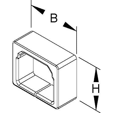 Niedax - Endstück für Leitungsführungskanal Endschutzring LER 26.030 − 10 Stück
