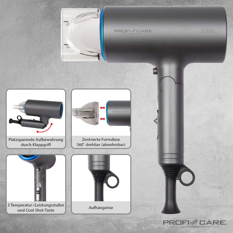PROFICARE - Haartrockner/Haarstyler Haartrockner PC-HT 3073 bl ProfiCare − 4 Stück