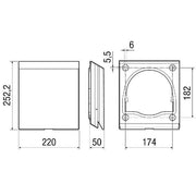 Maico - Zubehör/Ersatzteile für Ventilatoren Außenabdeckung PP 45 AS anthrazit − 1 Stück