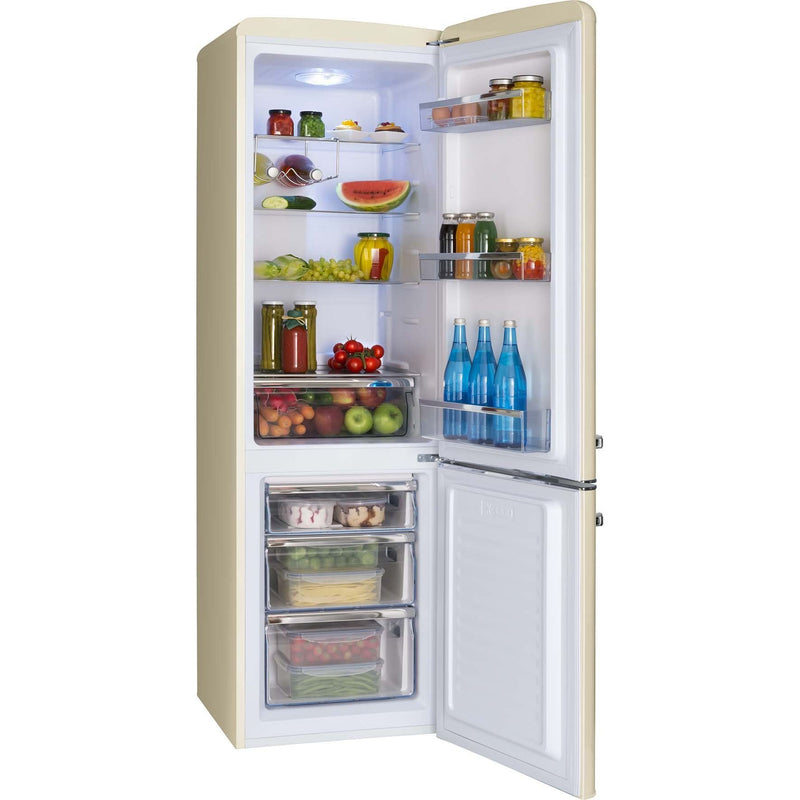 Amica - Kühl-/Gefrierkombination Kühl/Gefrierkombi KGCR 387 100 B co-cr RETRODESIGN