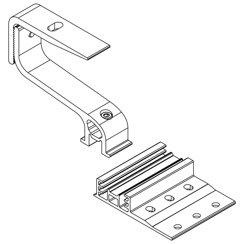 K2 - Photovoltaik-Dach-/Fassadenbefestigung Dachhaken 2002402 CrossHook 4S