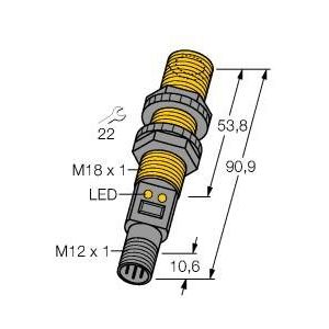 Turck - Ultraschall Taster Ultraschallsensor S18UBAQ
