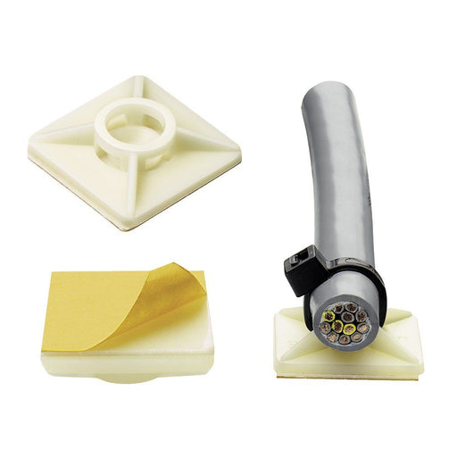 Murrplastik - Befestigungssockel und -element für Kabelbinder Klebehalter KH 2 − 100 Stück