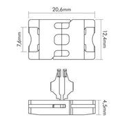 Nobile - Zubehör/Ersatzteile für Lichtschlauch/-band Verbinder starr 5er Set 5011510025