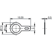 Telegärtner - Zubehör/Ersatzteile für Fernmeldetechnik Lötfahne, einlappig 100020361 0.19Z Messing verz