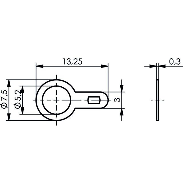 Telegärtner - Zubehör/Ersatzteile für Fernmeldetechnik Lötfahne, einlappig 100020361 0.19Z Messing verz