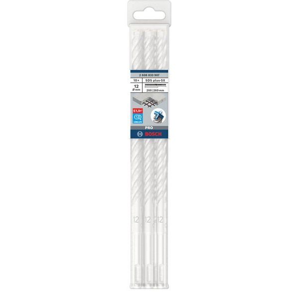 Bosch - Bohrer PRO SDS plus-5X 2608833907VE(10) Hammerbohrer 12 x