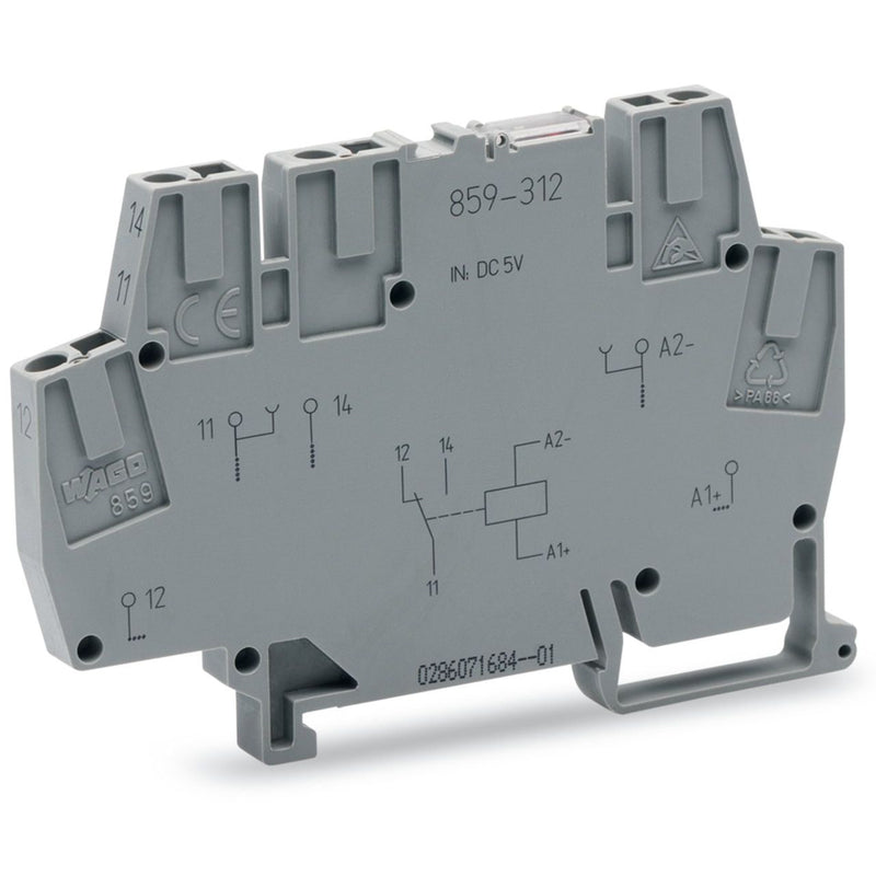 WAGO - Schaltrelais Relaisklemme 859-314 24VDC,1W − 10 Stück