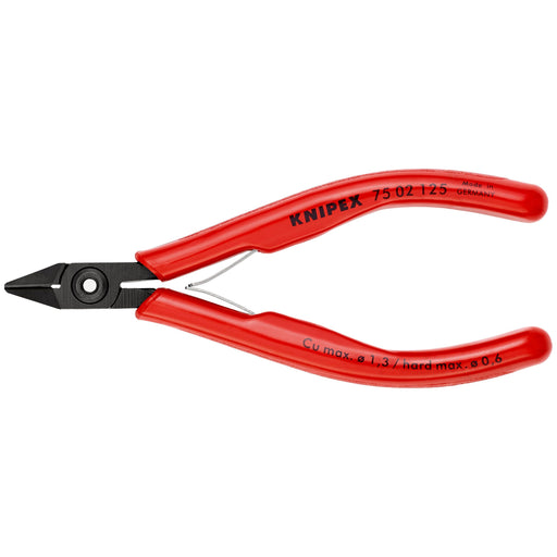 Knipex - Seitenschneider Elektronik-Seitenschneider 75 02 125 SB brüniert, 125mm