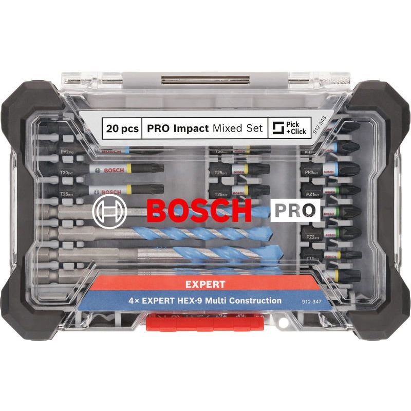 Bosch Power Tools - Werkzeugset PRO Impact Schrauberbits 2608521U83VE(20) und Multi  − 3 Packung