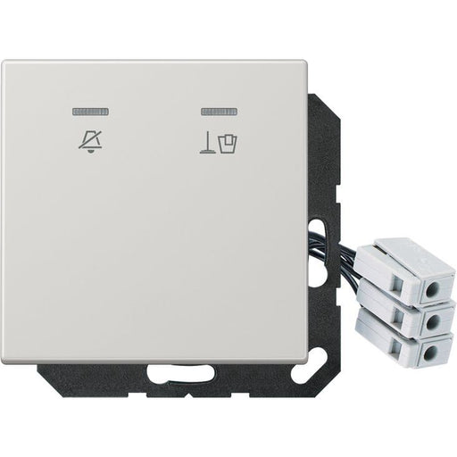 Jung - Abdeckung/Bedienelement für Installationsschalterprogramme Hotelabdeckung LS CU KO5 M 24 LG mit LED-Einheit 24 V