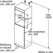 Constructa-Neff - Kühlschrank EB-Kühlgerät KI1211SE0 136l,FreshSafe