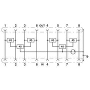 Phoenix Contact - Überspannungsableiter für Informations-/MSR-Technik Überspannungsschutzgerät D-LAN-CAT.5-FP Class D (CAT.5)