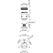 Grothe - Signalsäulenelement, Anschlussmodul Basiselement MSZ 8610 mit Sockel waager